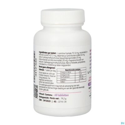 L carnitine 500 comp 60 pharmanutrics-3