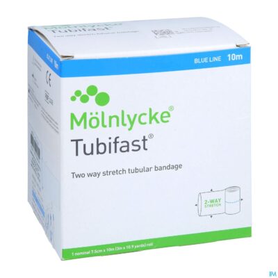 Tubifast blauw 7,50cmx10m 1 2438