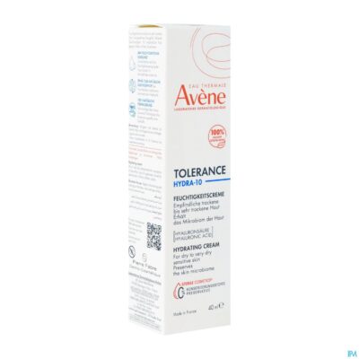 Avene tolérance hydra 10 hydraterende creme 40ml