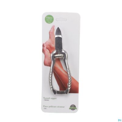 Nageltang pedicure met bufferveer inox 14cm-2