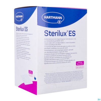 Sterilux es 10x10cm 8l.st. 30x5 p/s