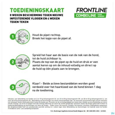 Frontline combo line dog m 10-20kg 6x1,34ml-5