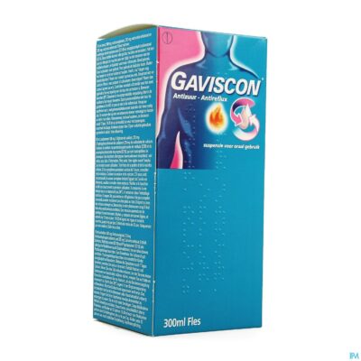 Gaviscon antireflux antizuur orale susp 300ml-2