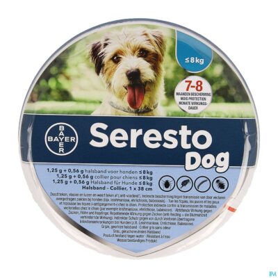 Seresto dog 1,25g +0,56g halsband < 8kg