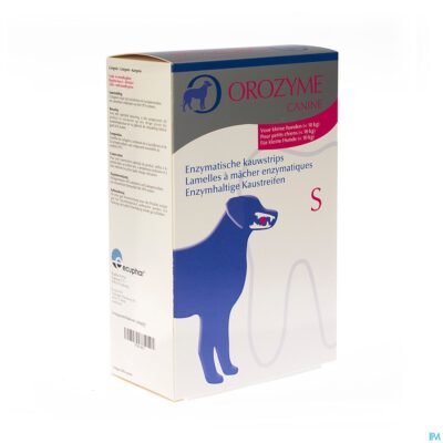 Orozyme canine s kauwstrips enzym.hond <10kg 224g