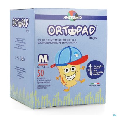 Ortopad for boys medium oogkompres 50 73322