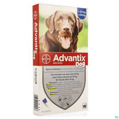 Advantix 400/2000 honden 25<40kg fl 4x4,0ml