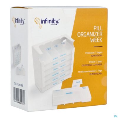 Pill organizer week klapdeksel