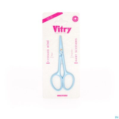 Babyschaar inox blauw / roos