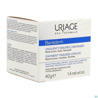 Uriage bariederm kloven-barsten zalf pot 40g-2