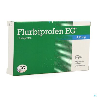 Flurbiprofen eg 8,75mg zuigtabletten 24