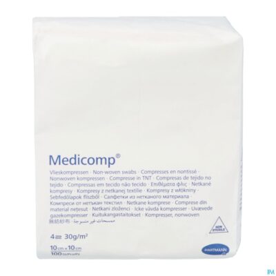 Medicomp 10x10cm 4l. nst. 100 p/s