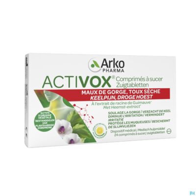 Activox keelpijn zuigtabletten 24