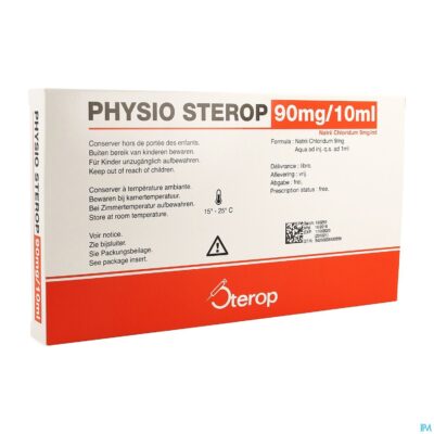 Sterop physio iv 10ml 0,9 % 10 amp