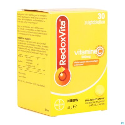 Redoxvita 500mg sinaas zuigtabl 30-2