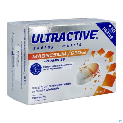 Ultractive magnesium 630mg comp 60