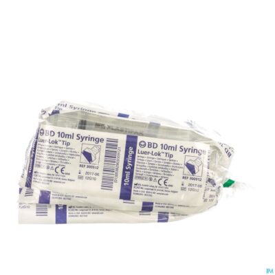Bd plastipak spuit luer-lok 10ml 10 300912