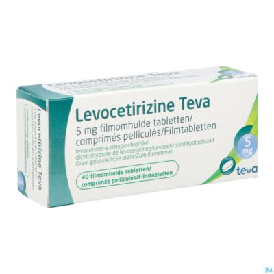Levocetirizine teva 5mg filmomh tabl 40 x 5mg