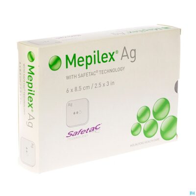 Mepilex ag verband steriel 6,0x 8,5cm 5 287021-3