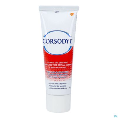 Corsodyl 10mg/g tandgel tube 50g-2