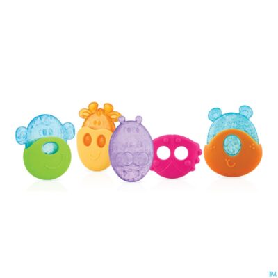 Nûby koelbijtfiguur diertjes met beschermhoes - 3m+-6