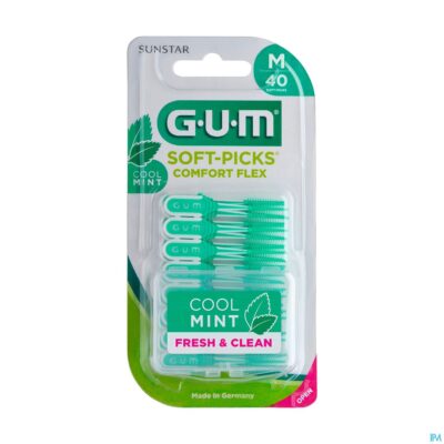 Gum softpicks comfort flex medium mint 40