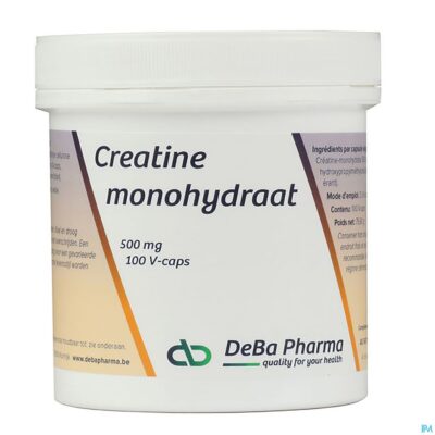 Creatine monohydraat caps 100x500mg deba-2