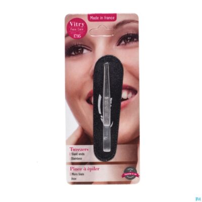 Epileerpincet schuin inox