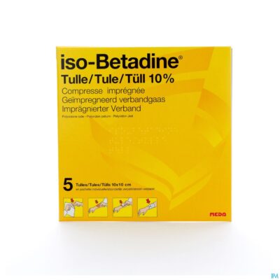 Iso betadine tulles compr 5 10x10-2
