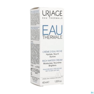 Uriage thermaal water creme rijk water 40ml
