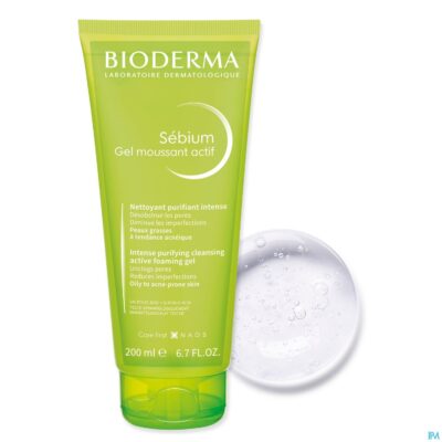 Bioderma sebium gel moussant actif tube 200ml-3