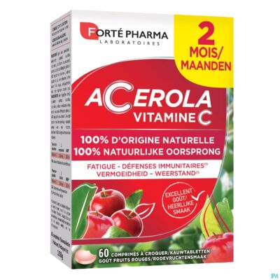 Energie acerola 35% gratis kauwtabletten 60