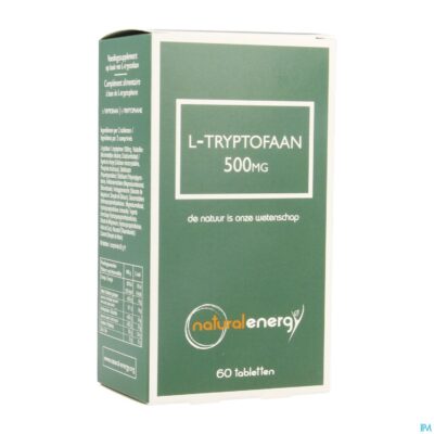 Natural energy l-tryptofaan 500mg tabl 60