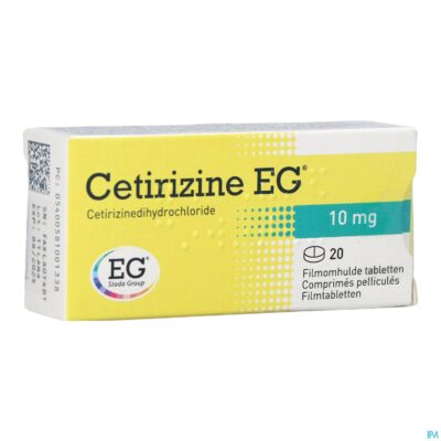 Cetirizine eg          tabl 20x10mg