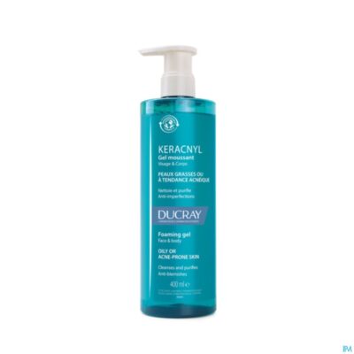 Ducray keracnyl schuimende gel 400ml nf
