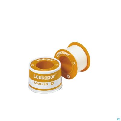 Leukopor deksel kleefpleist. 2,50cmx5,0m 1 0247200