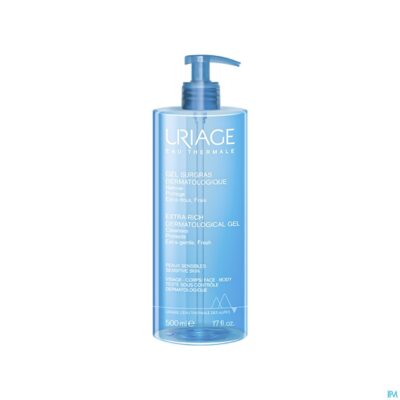 Uriage gel overvet vloeibaar dermato 500ml