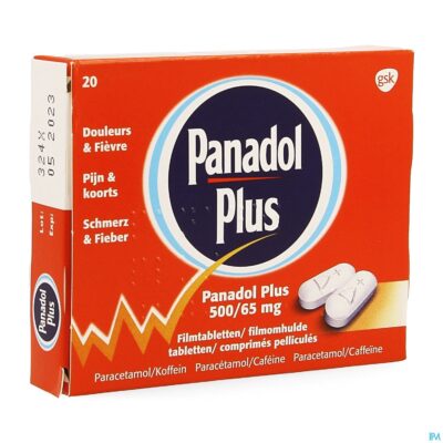 Panadol plus 500mg/65mg filmomh tabl 20 new