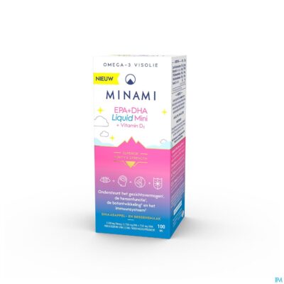 Minami epa+dha liquid mini + vit d3 fl 100ml