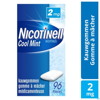 Nicotinell cool mint 2mg kauwgom 96