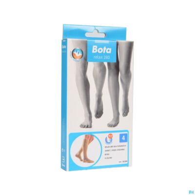 Bota relax 280 korte kous beige n4