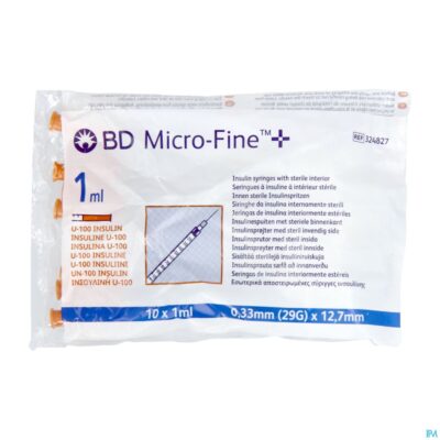 Microfine ins.spuit 1ml 29g 12,7mm100 324827-4