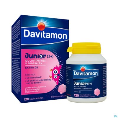 Davitamon junior framboos v1 comp 120-5
