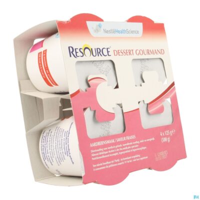 Resource dessert gourmand aardbei 4x125g 12311130-2