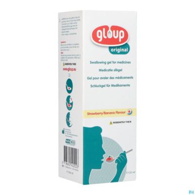 Gloup original strawberry banana tube 150ml
