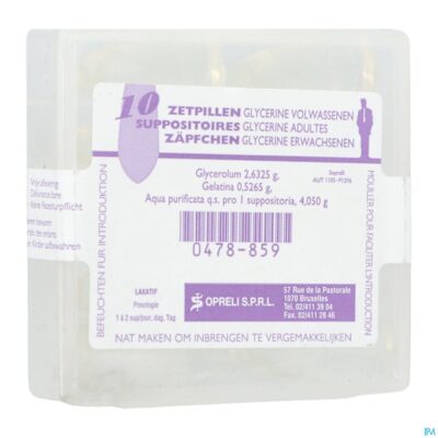 Glycerine sopreli supp ad 10