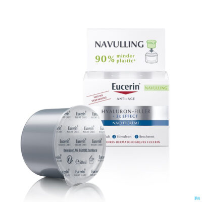 Eucerin hyaluron-filler x3 nachtcreme navul. 50ml-2