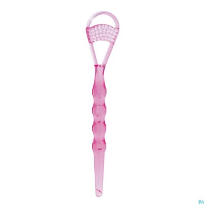 Miradent tongschraper deluxe roze-3