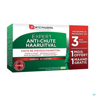 Expert cheveux a/haaruitval comp 3x30 2+1 gratis