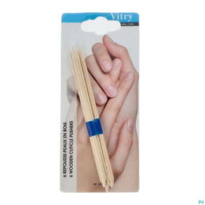Velletjes - nagelriemduwer hout 5 stuks